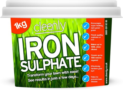 Cleenly iron sulphate - iron, grass