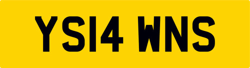 Yes lawns number plate - lawns,