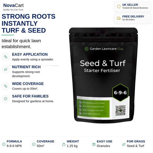 Turf feed fertiliser pre - turf,
